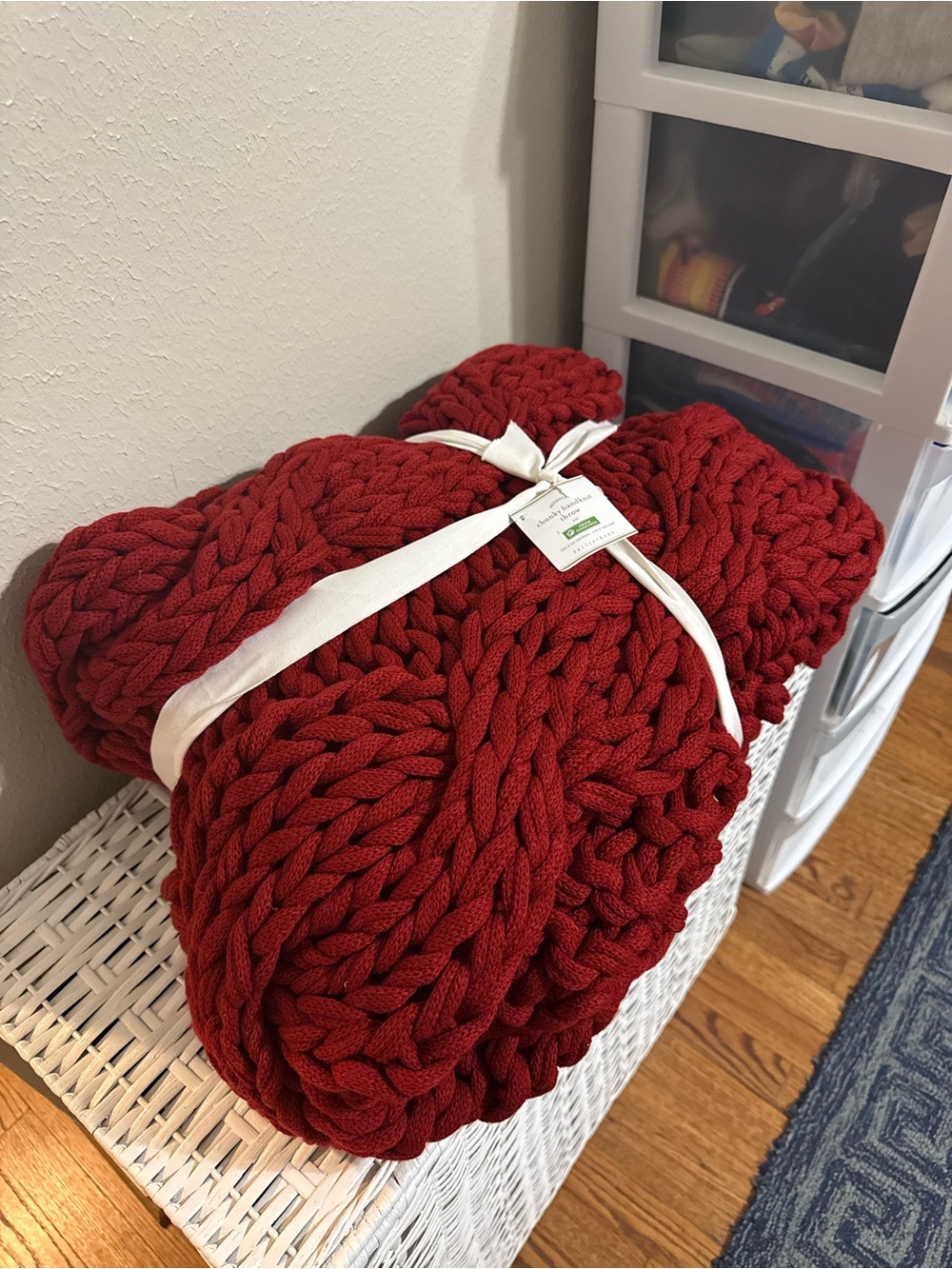Pottery Barn Chunky Knit Throw